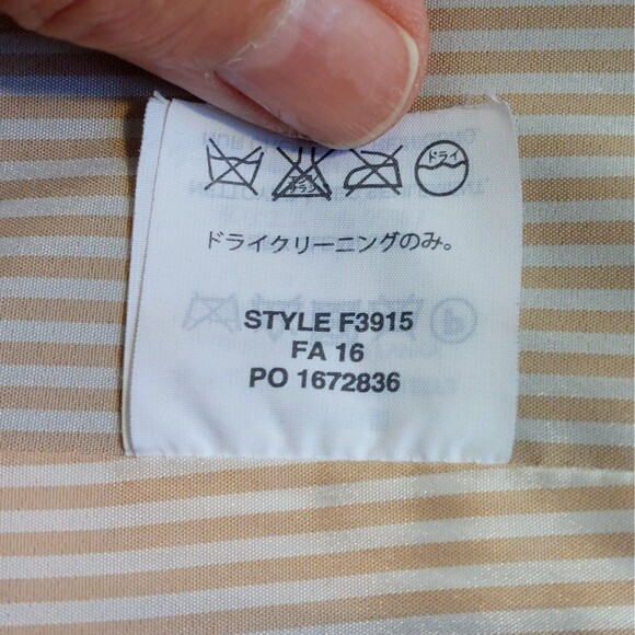 J Crew Double Cloth Wool Blend Double Breasted Coat Women's Size 4 Italy Pockets - Picture 10 of 15